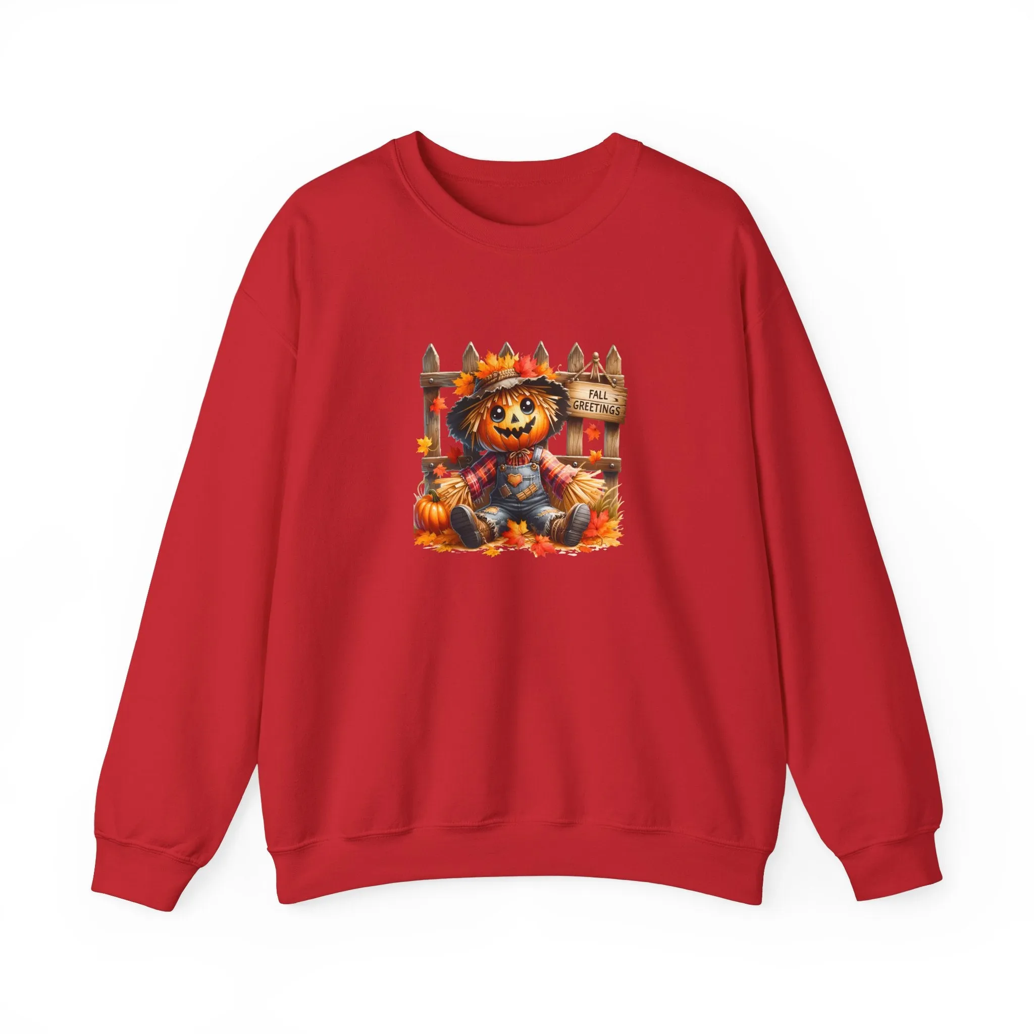 Fall Scarecrow Unisex Heavy Blend™ Crewneck Sweatshirt