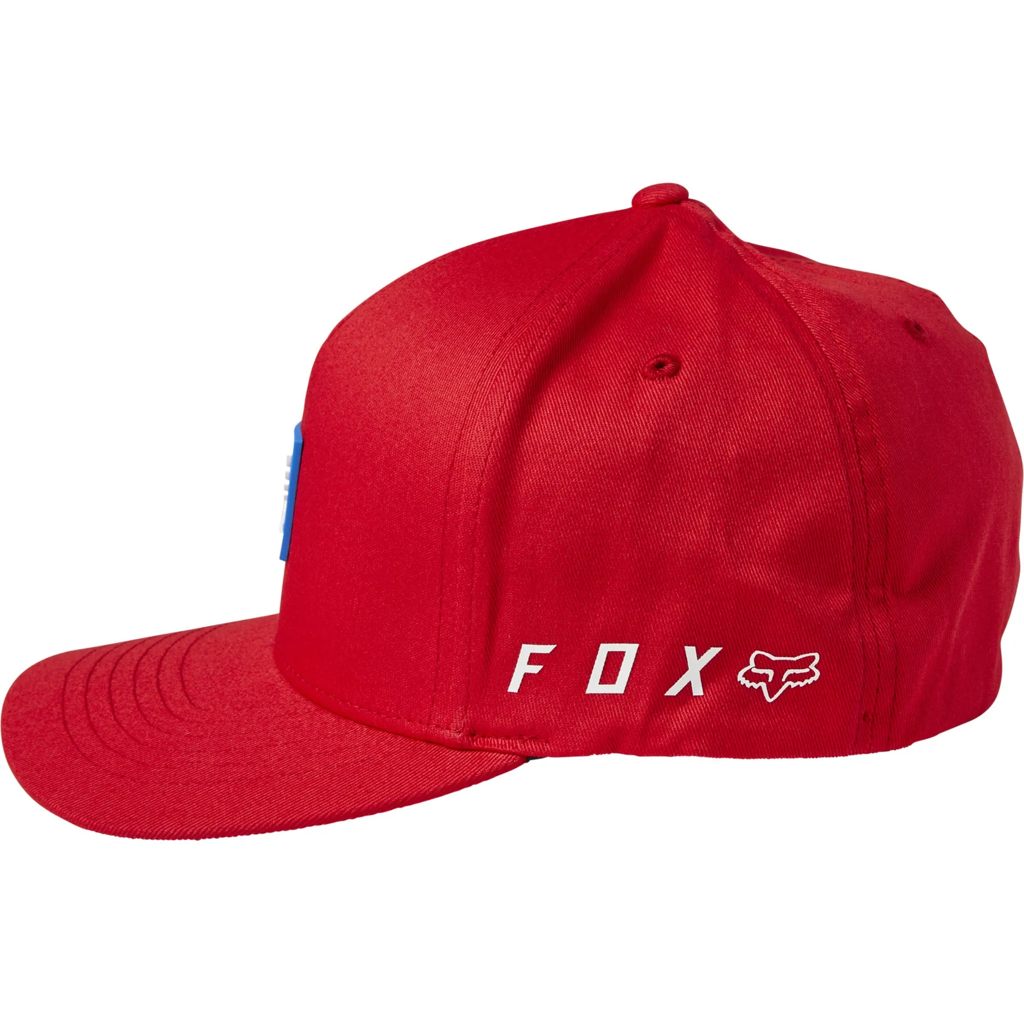 Fox Racing  Flame Red Honda Wing Flex Fit Baseball Cap Hat Curved Bill Stretch