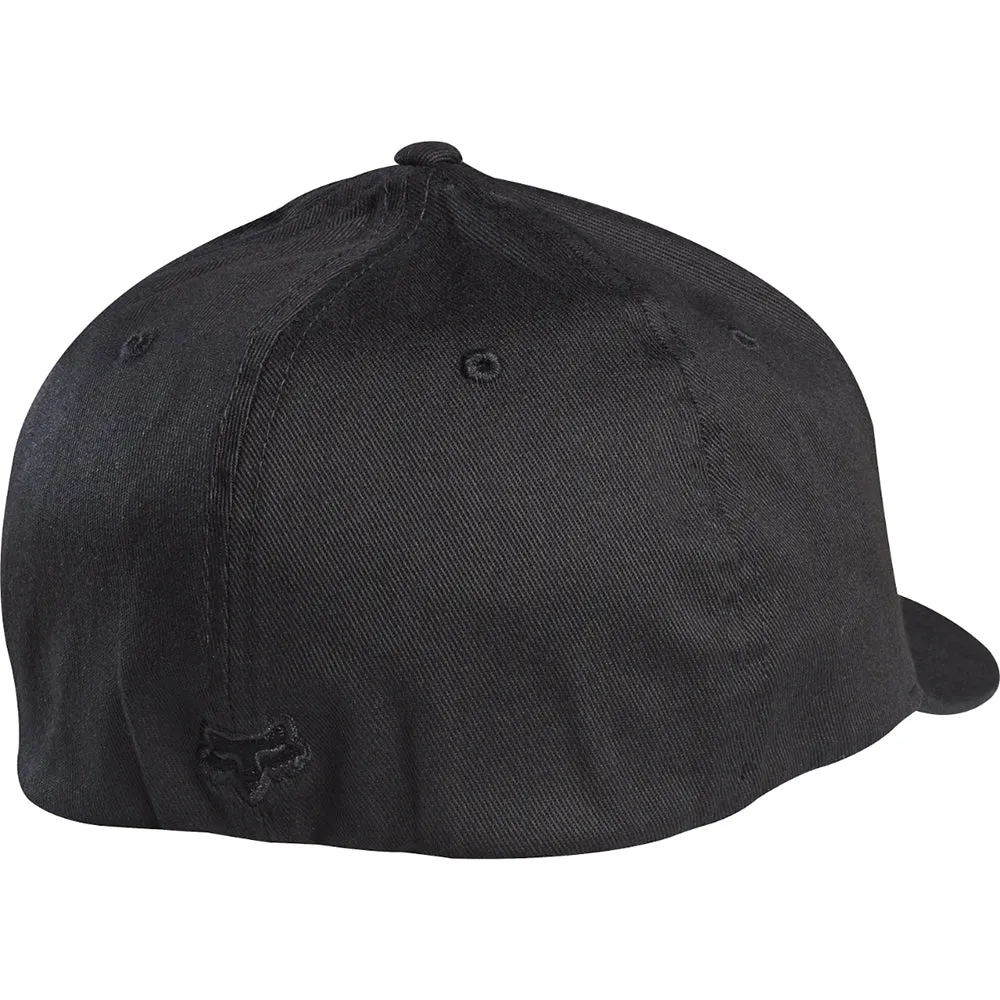 Fox Racing  Legacy FlexFit Baseball Hat Cap Stretch-to-Fit Curved Black Black