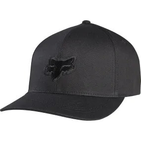 Fox Racing  Legacy FlexFit Baseball Hat Cap Stretch-to-Fit Curved Black Black