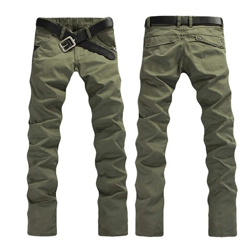 Funki Buys | Pants | Men's Slim Mid Waist Jeans | Cargo Pants