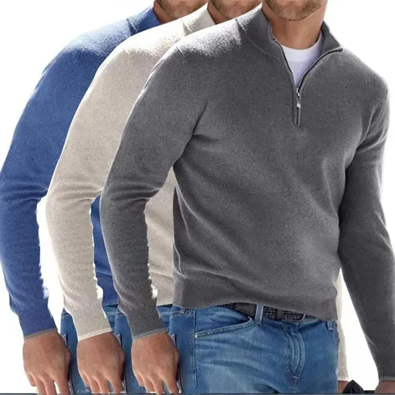 Funki Buys | Sweaters | Men's Slim Fit V-neck Casual Pullover