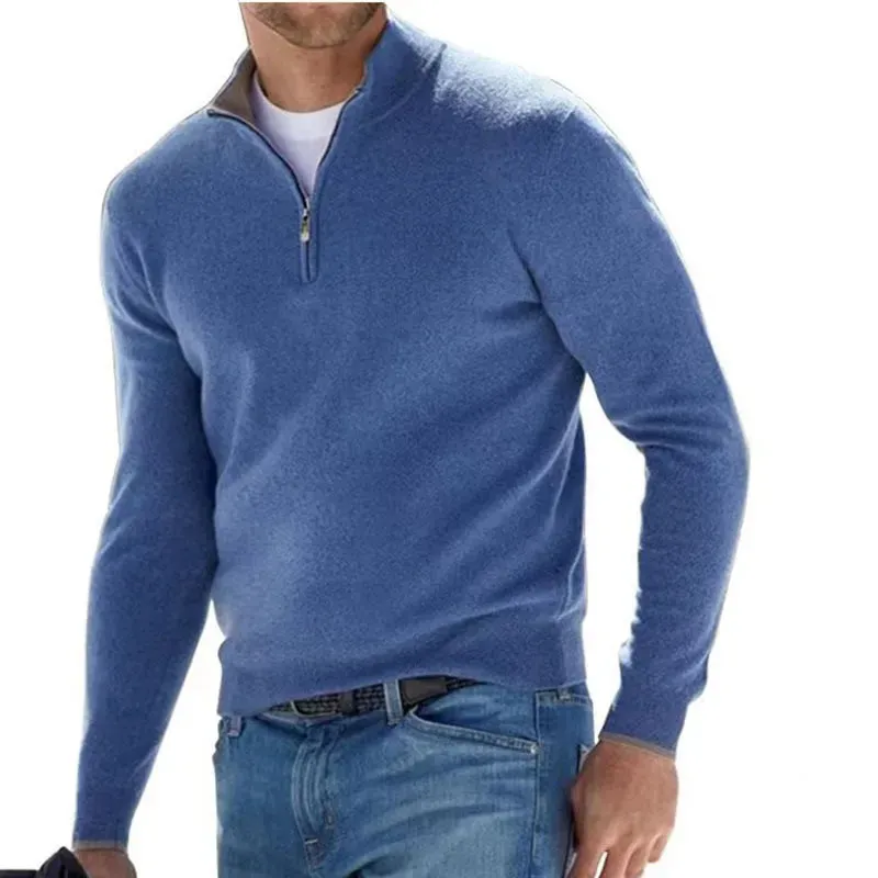 Funki Buys | Sweaters | Men's Slim Fit V-neck Casual Pullover