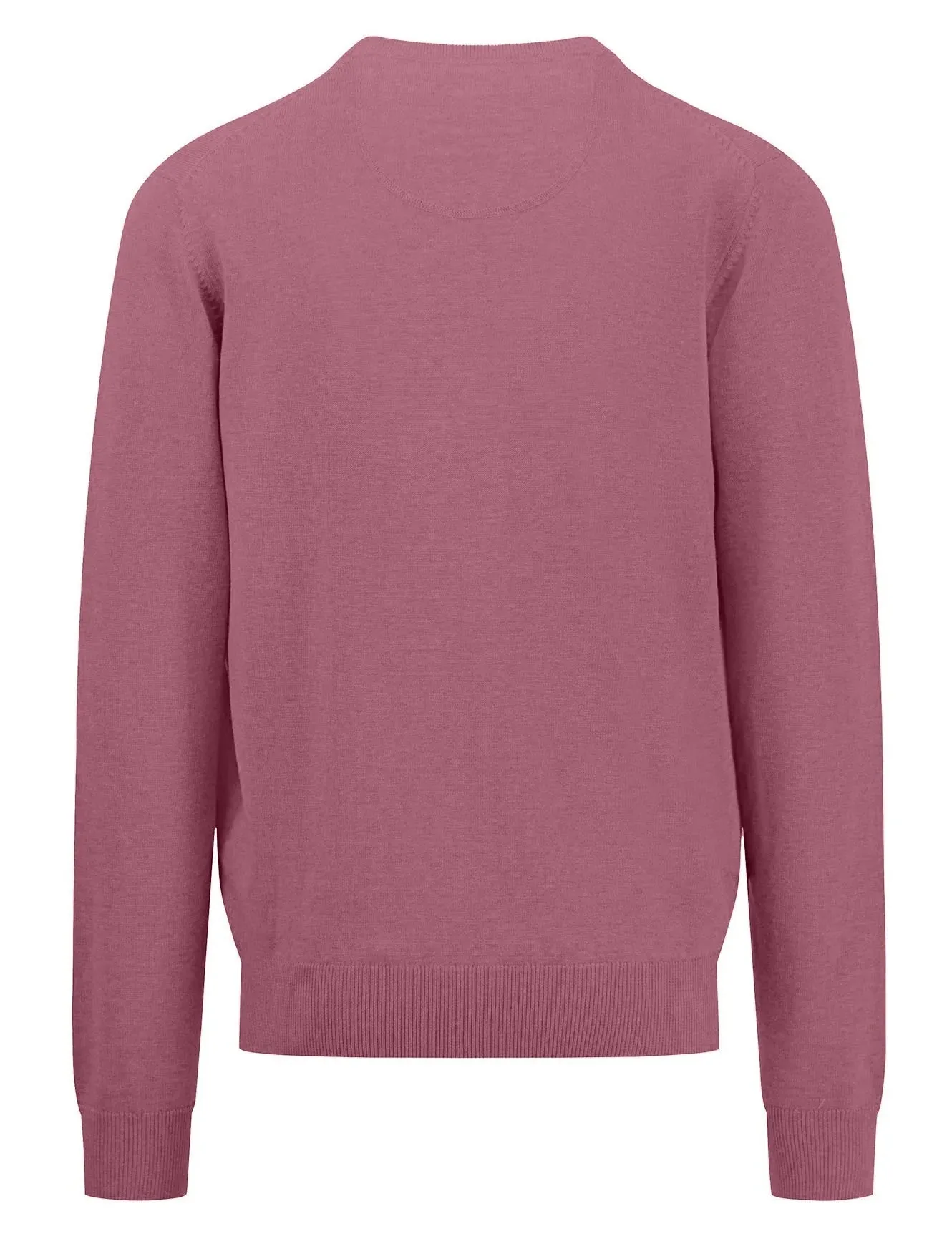 FYNCH HATTON V-Neck Sweater - Men's Fine Knit – Pale Blush