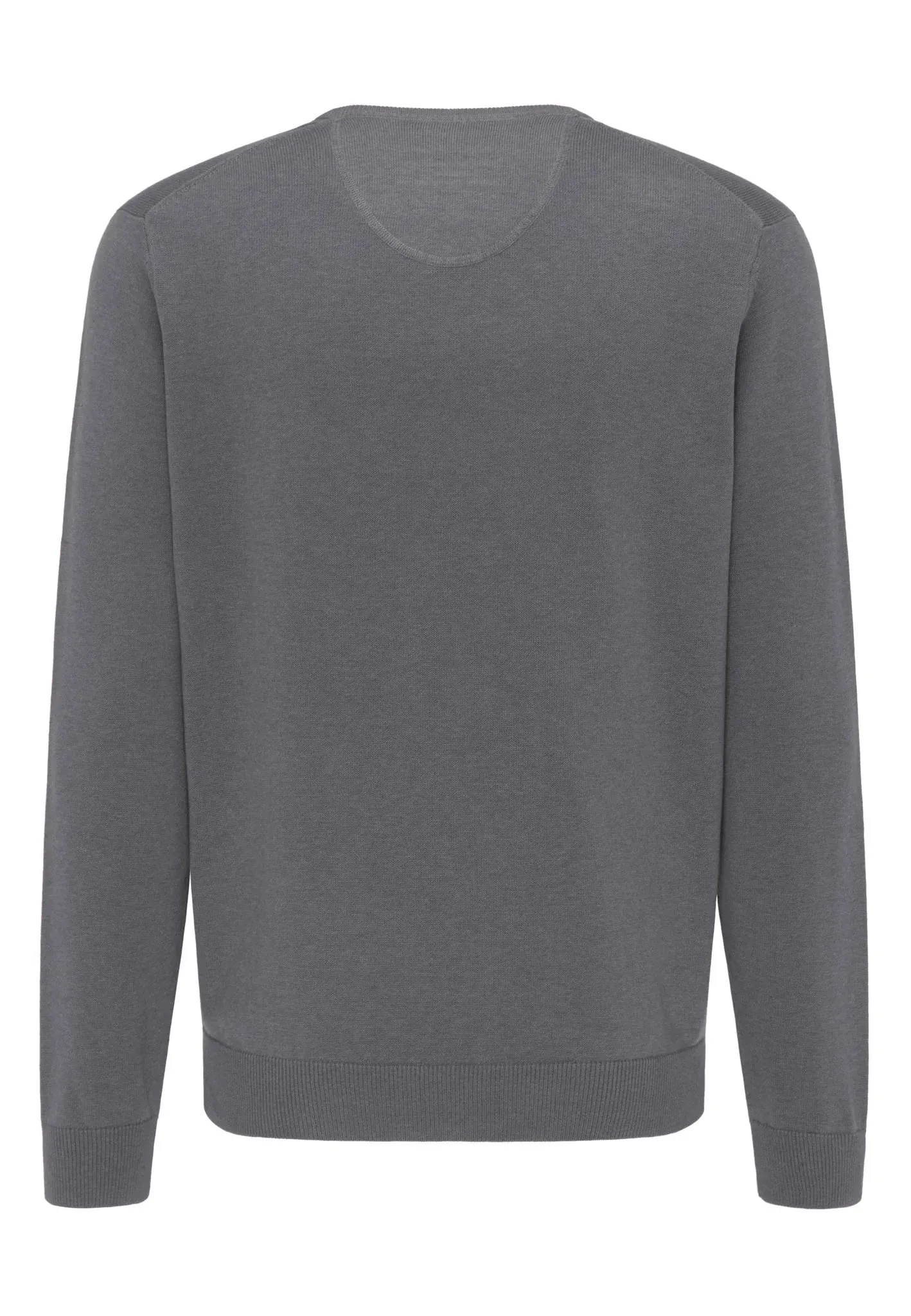 FYNCH HATTON V-Neck Sweater - Men's Fine Knit – Steel