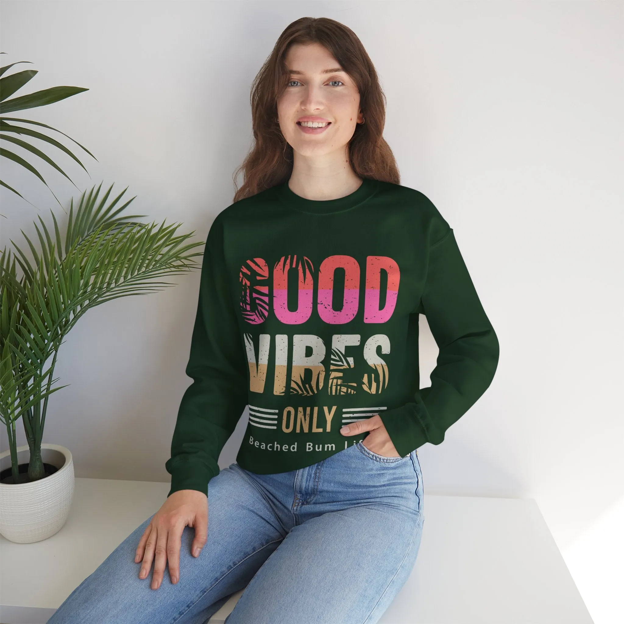 GOOD VIBES - Unisex Heavy Blend™ Crewneck Sweatshirt