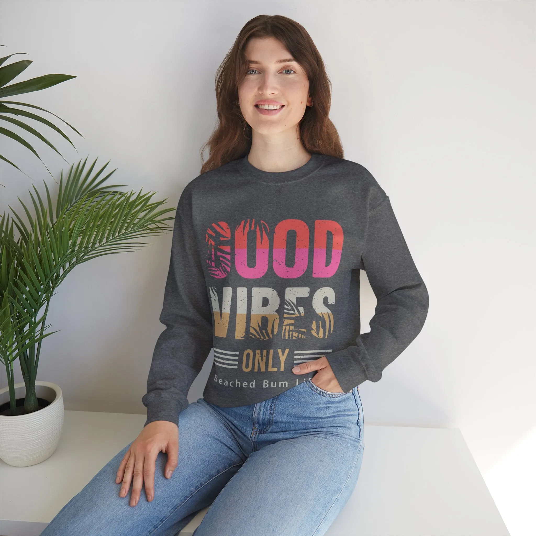 GOOD VIBES - Unisex Heavy Blend™ Crewneck Sweatshirt