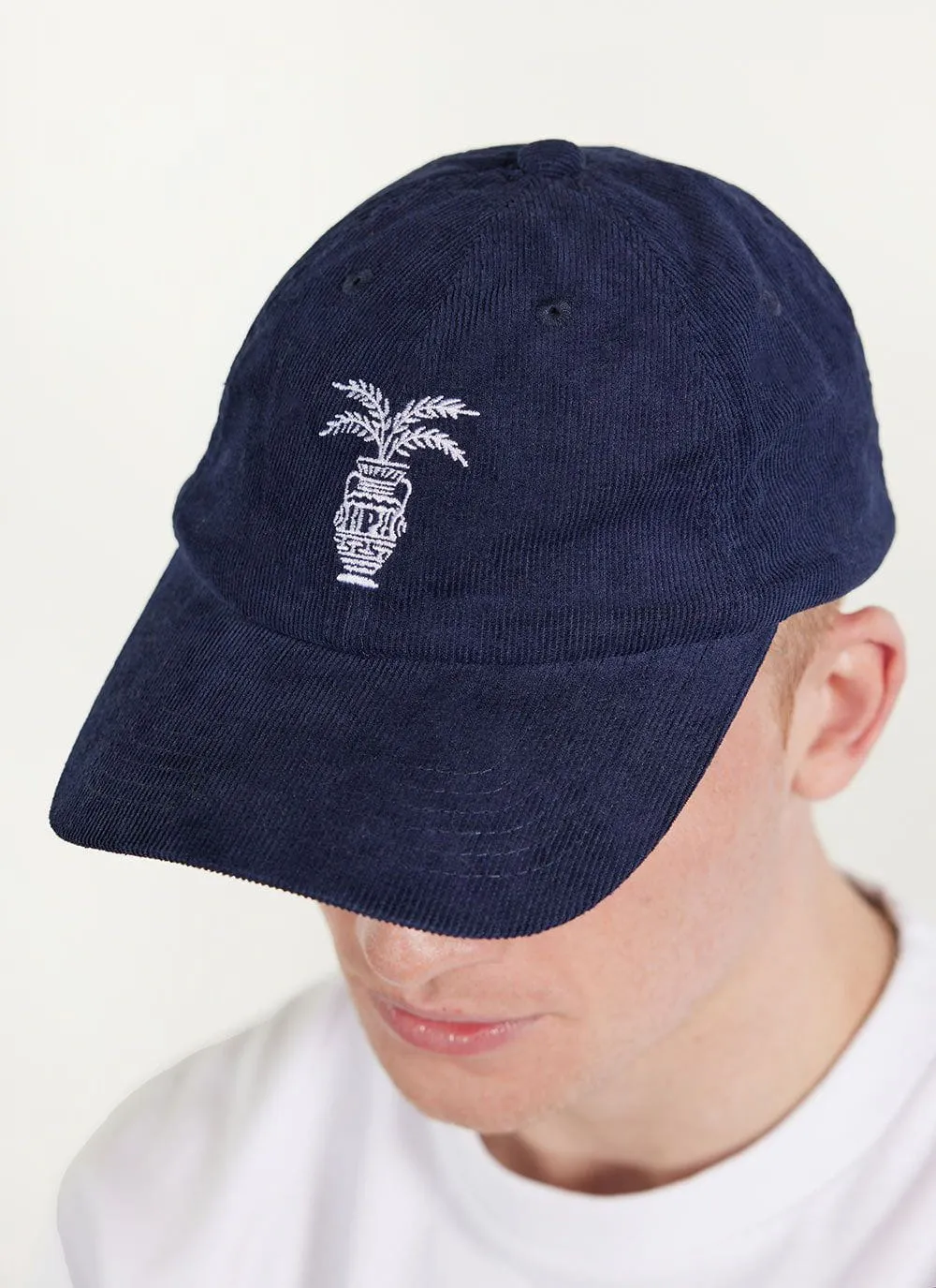 Greek Frieze Cap | Corduroy | Navy