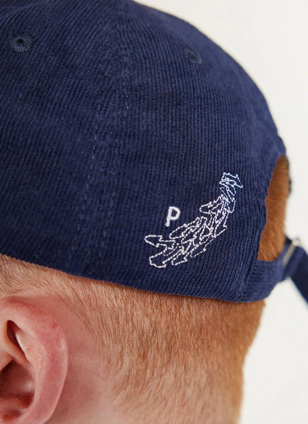 Greek Frieze Cap | Corduroy | Navy