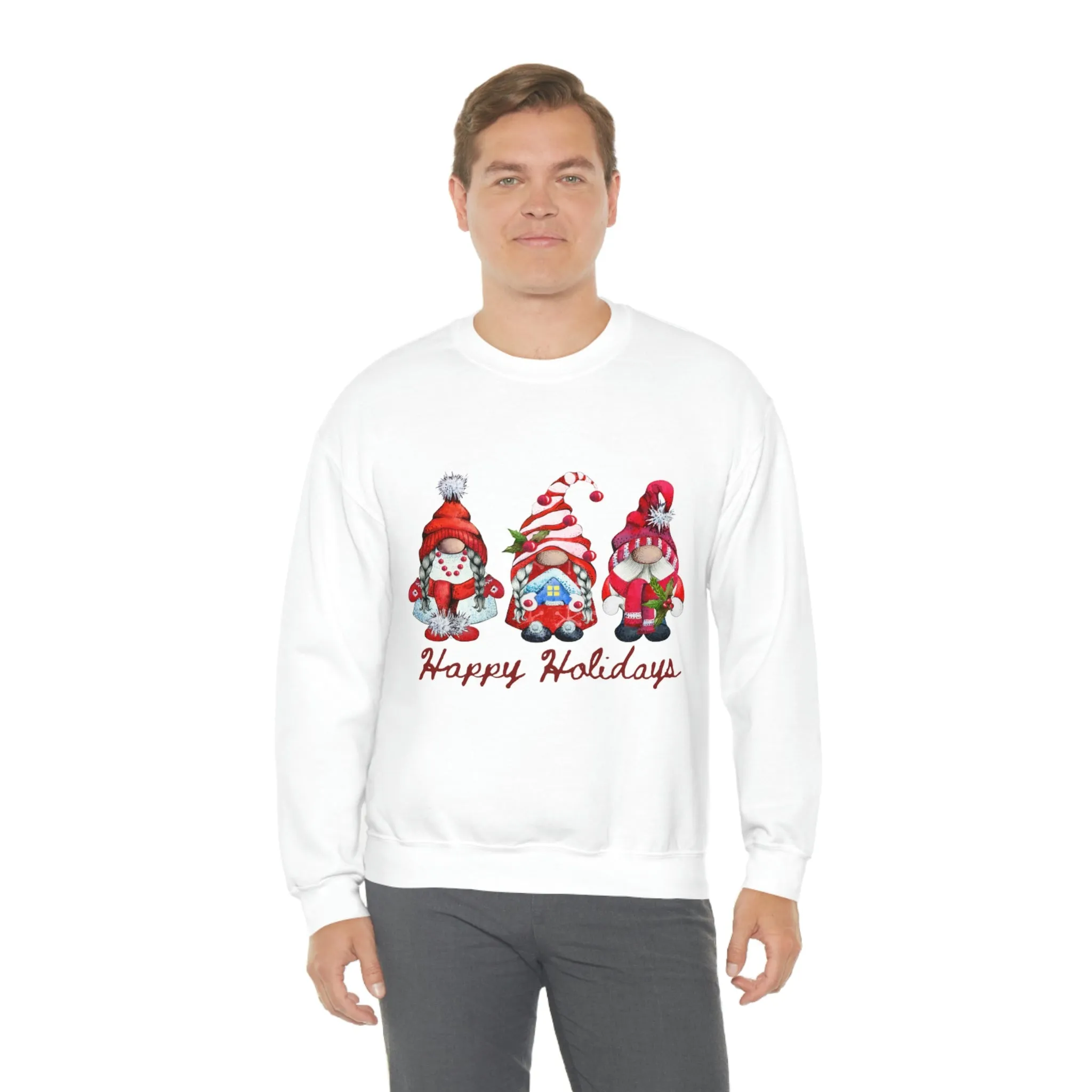 happy holidays Unisex Heavy Blend™ Crewneck Sweatshirt