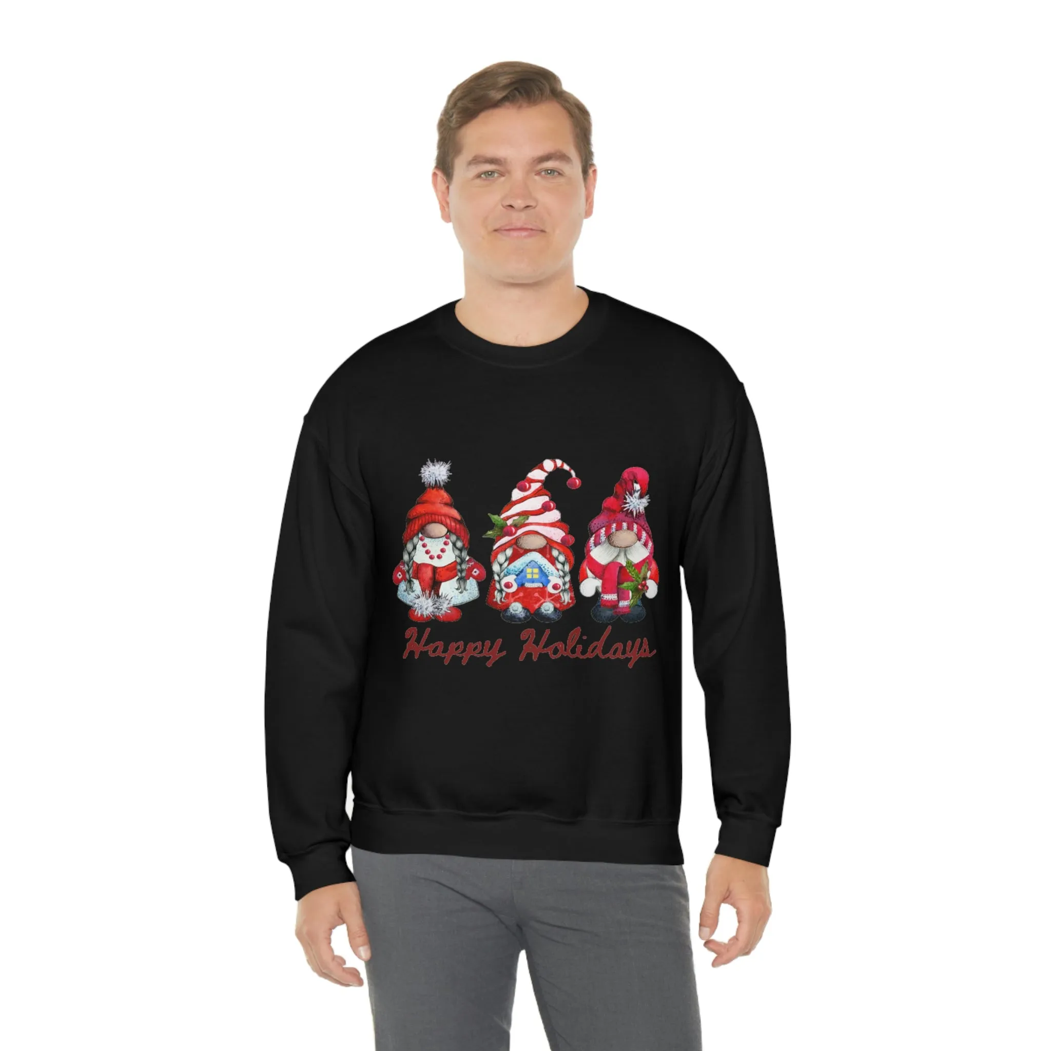 happy holidays Unisex Heavy Blend™ Crewneck Sweatshirt