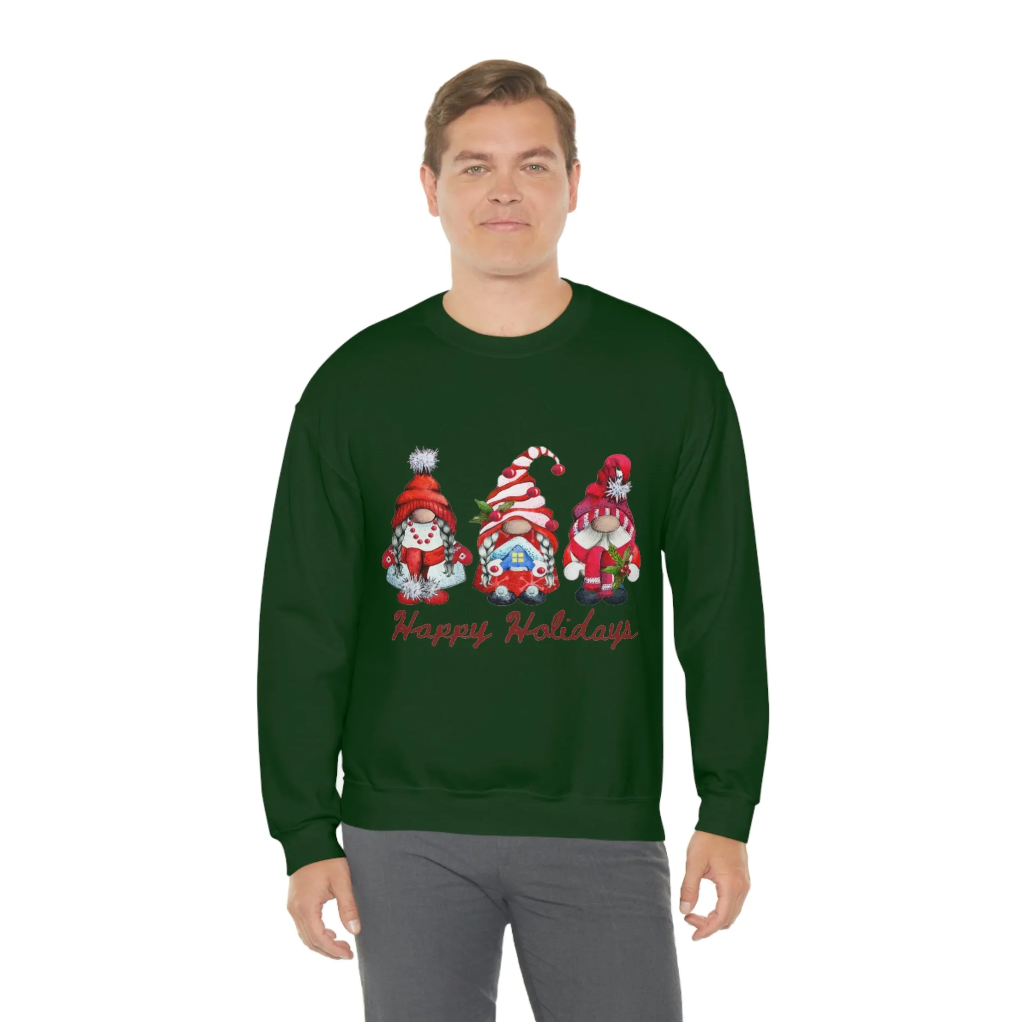 happy holidays Unisex Heavy Blend™ Crewneck Sweatshirt