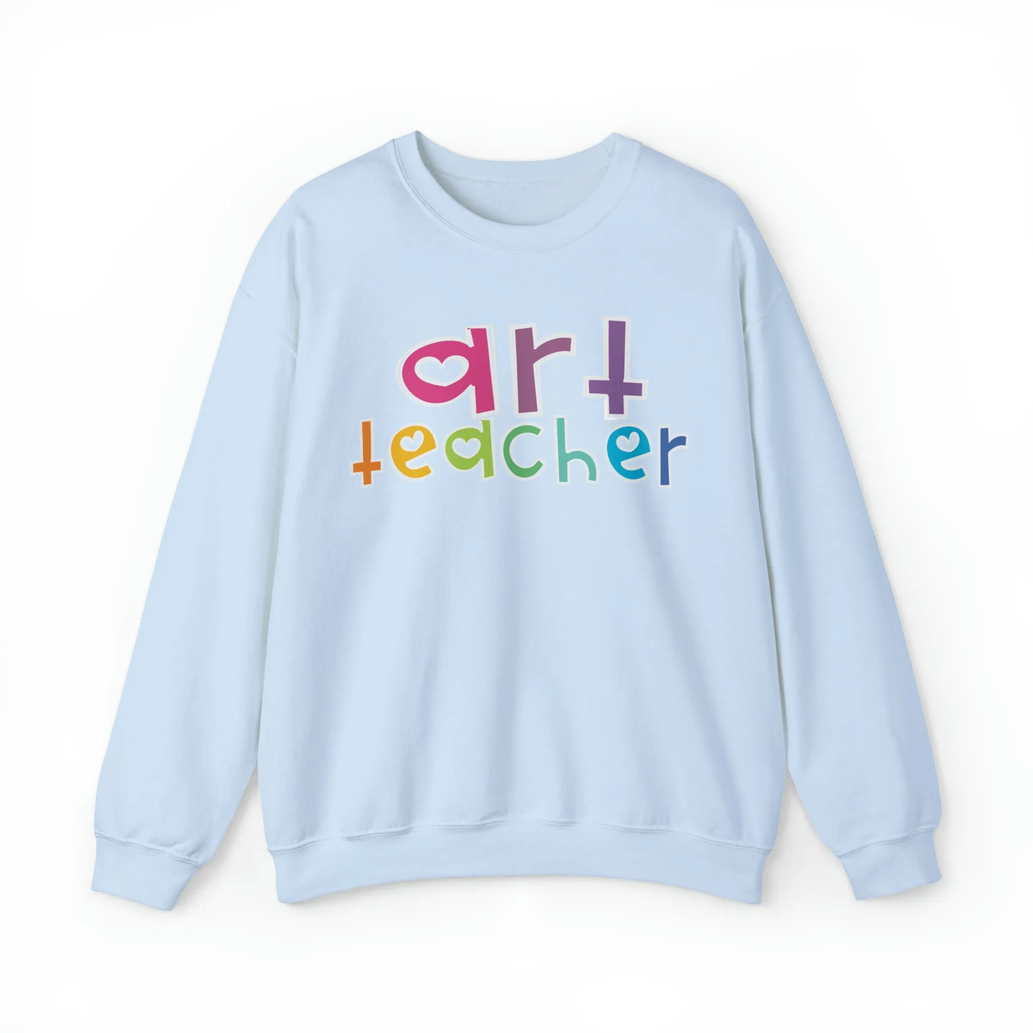 Heart Art Teacher Unisex Heavy Blend™ Crewneck Sweatshirt