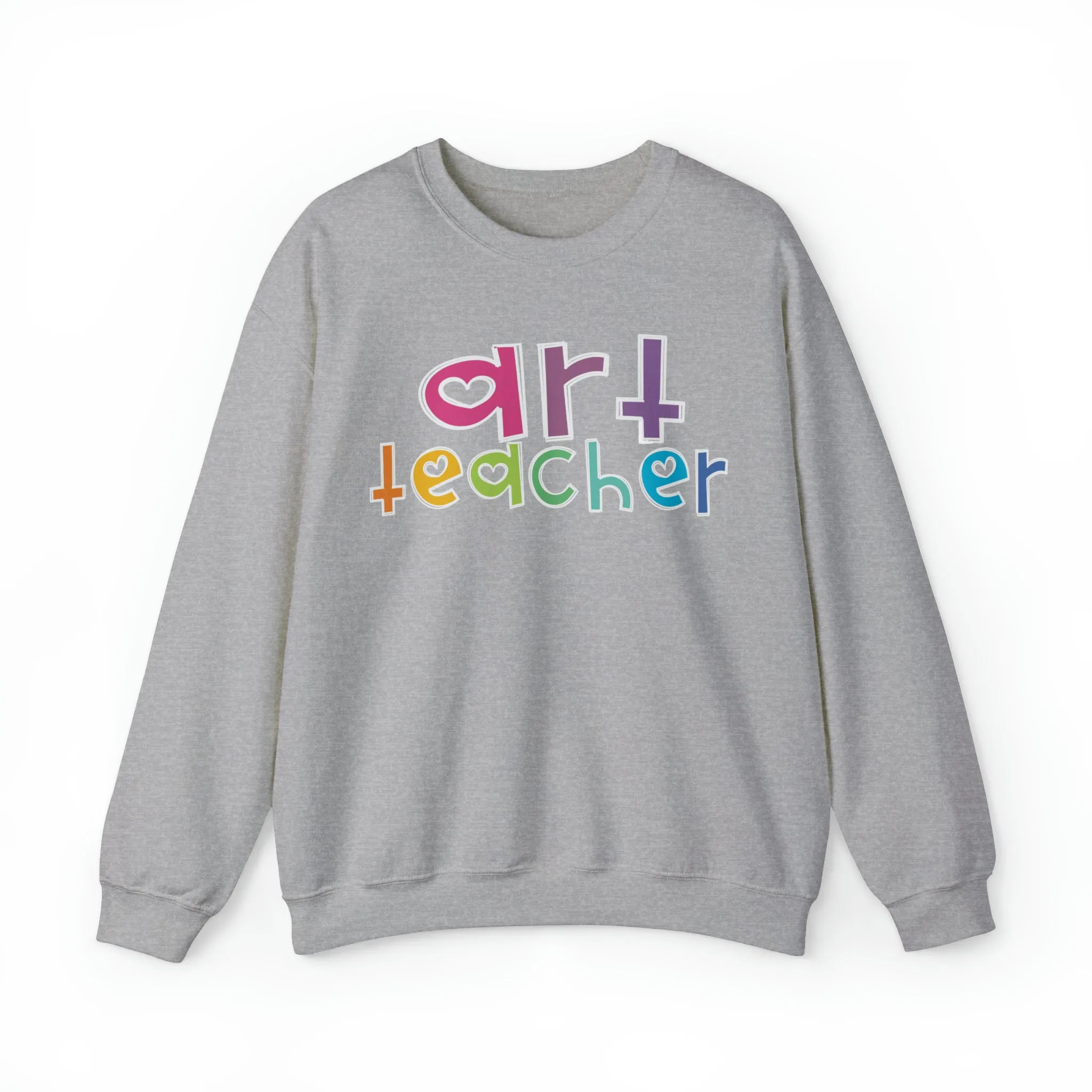 Heart Art Teacher Unisex Heavy Blend™ Crewneck Sweatshirt