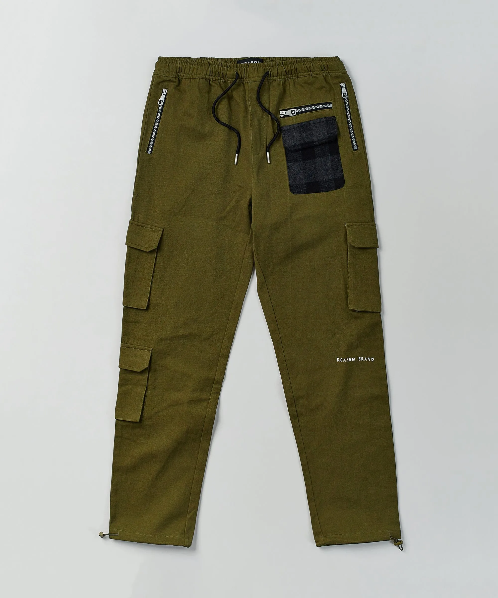 Heaven Woven Cargo Pants - Olive Green