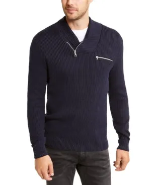 Inc Mens Echo Shawl Collar Zip Sweater, Size XXL