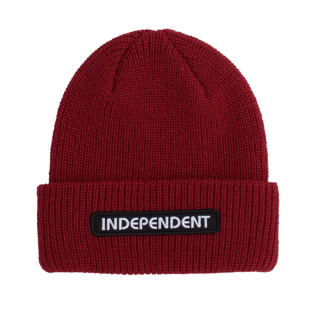 Independent Beanie Long Shoreman Hat Red