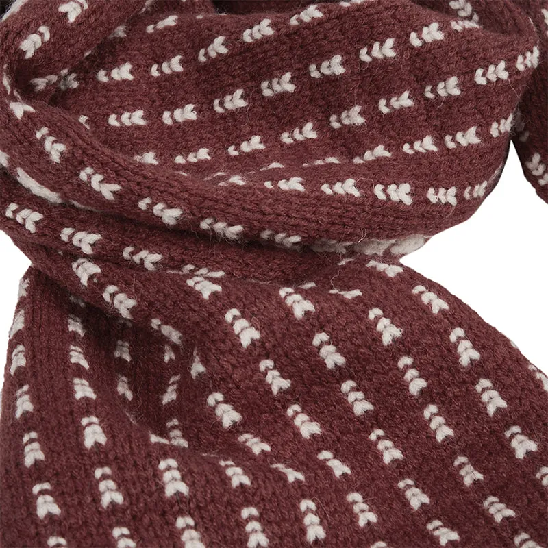 JACQUARD ROVING KNITTED SCARVES