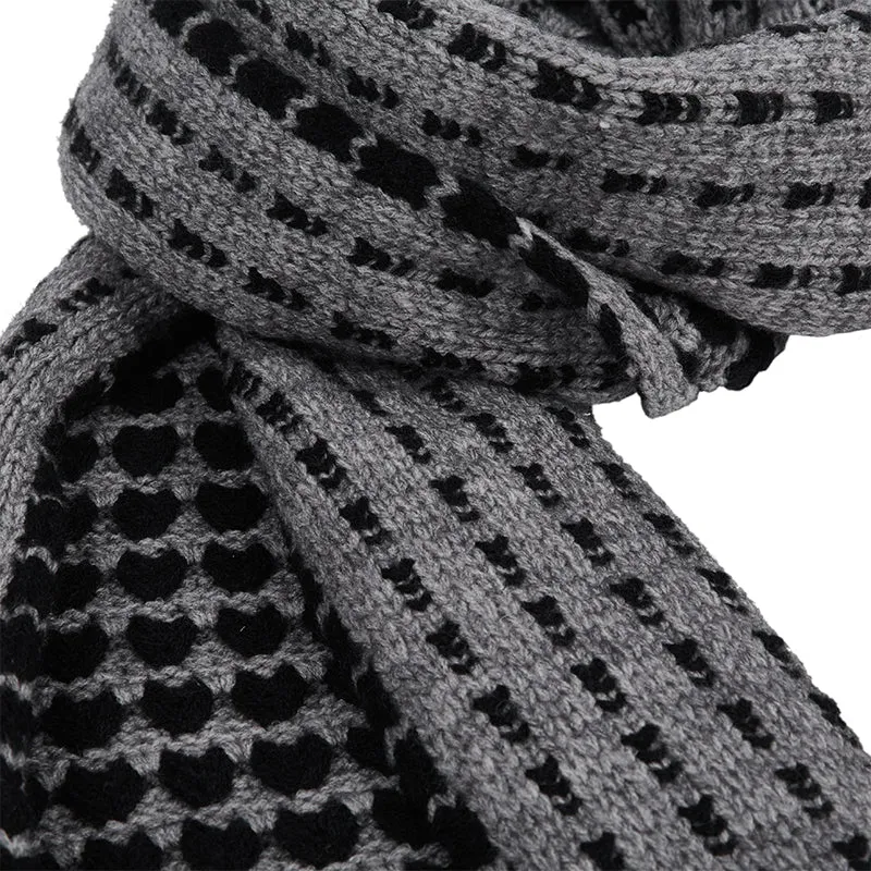 JACQUARD ROVING KNITTED SCARVES