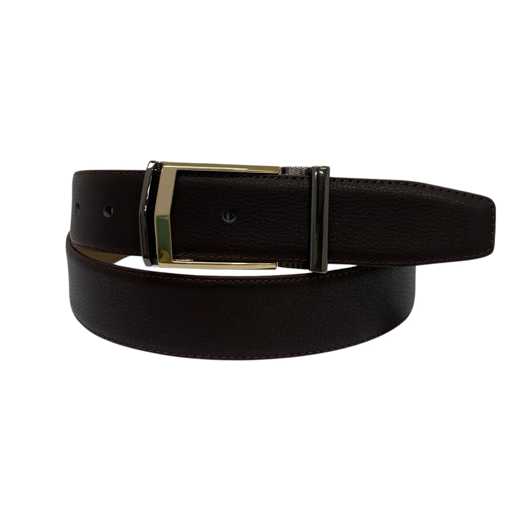 KIT - Men's Brown Genuine Leather Belt