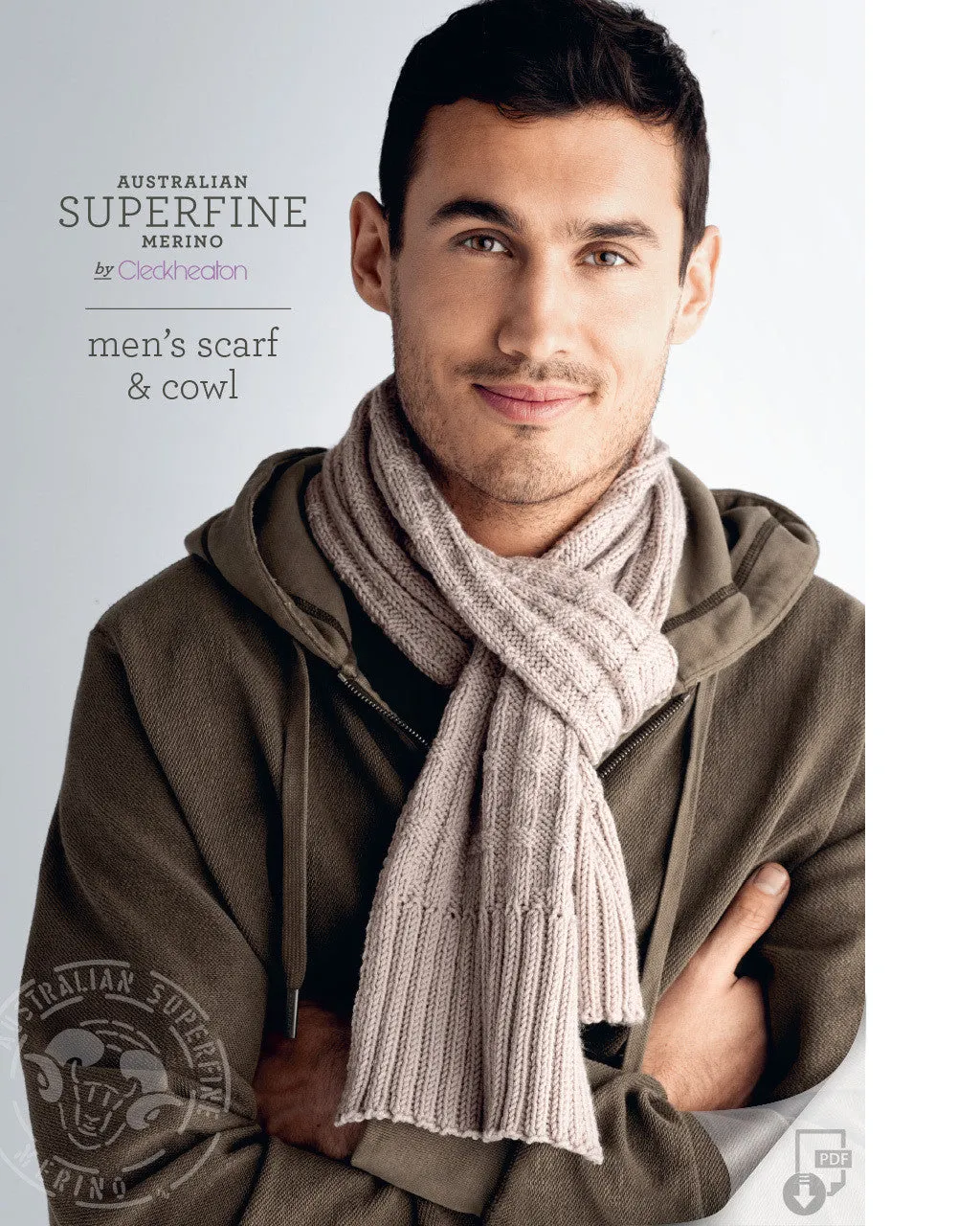 Knitting Pattern Men's Scarf & Cowl