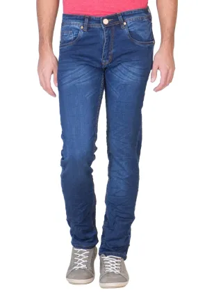 KROSSSTITCH Men's Narrow Fit Denim Blue Jeans