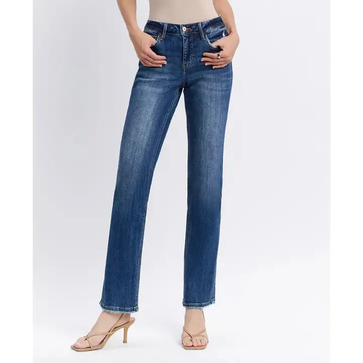 Lovervet Happiness Mid Rise Straight Jeans