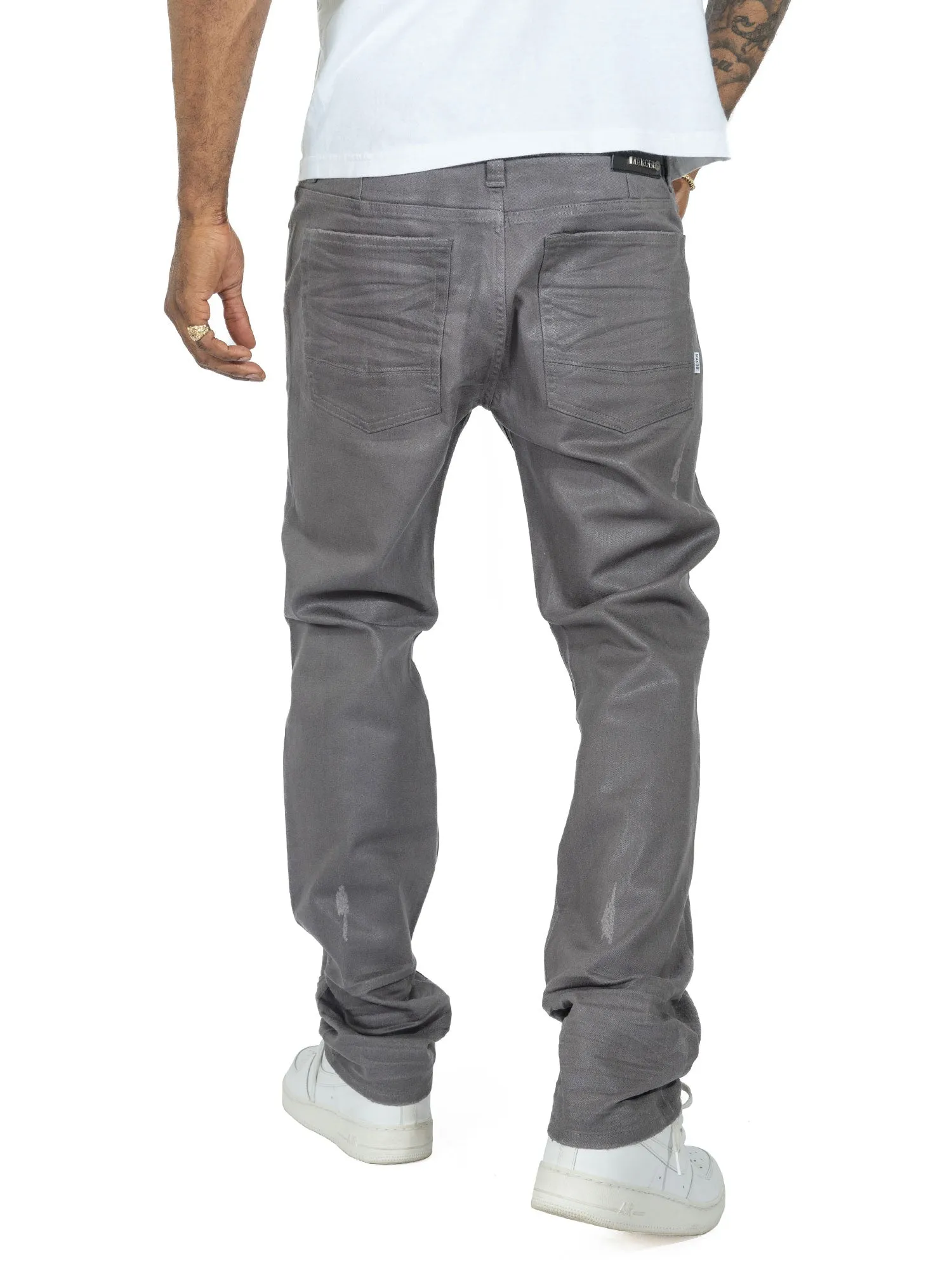 M1901 Makobi Segreto Waxed Jeans - Gray