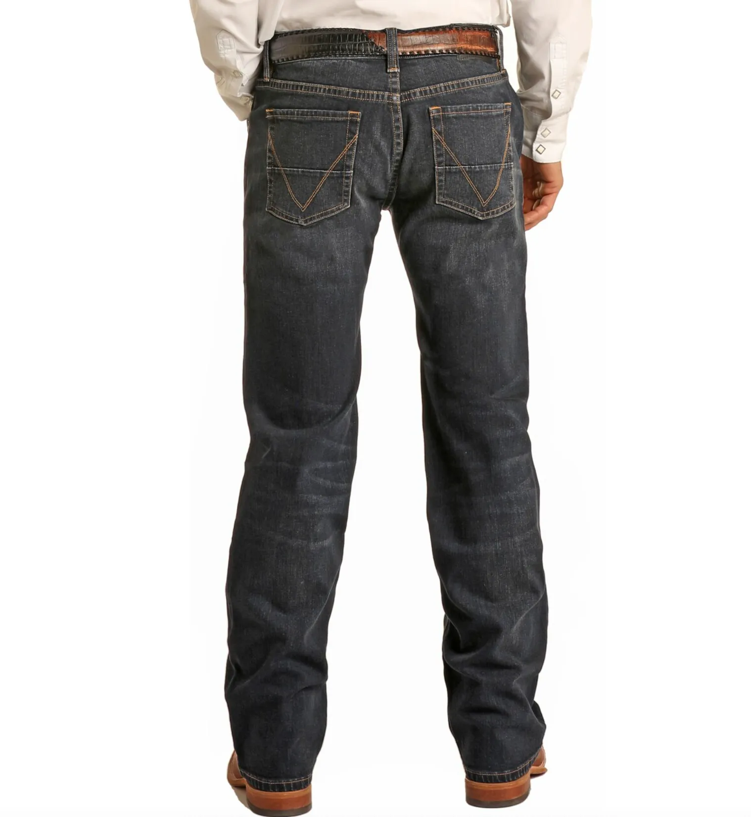 M1P3557 - Rock&Roll Denim Men's Vintage '46 Regular Fit Stretch Straight Bootcut Jean