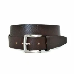 MANLY - Mens Brown Leather Belt