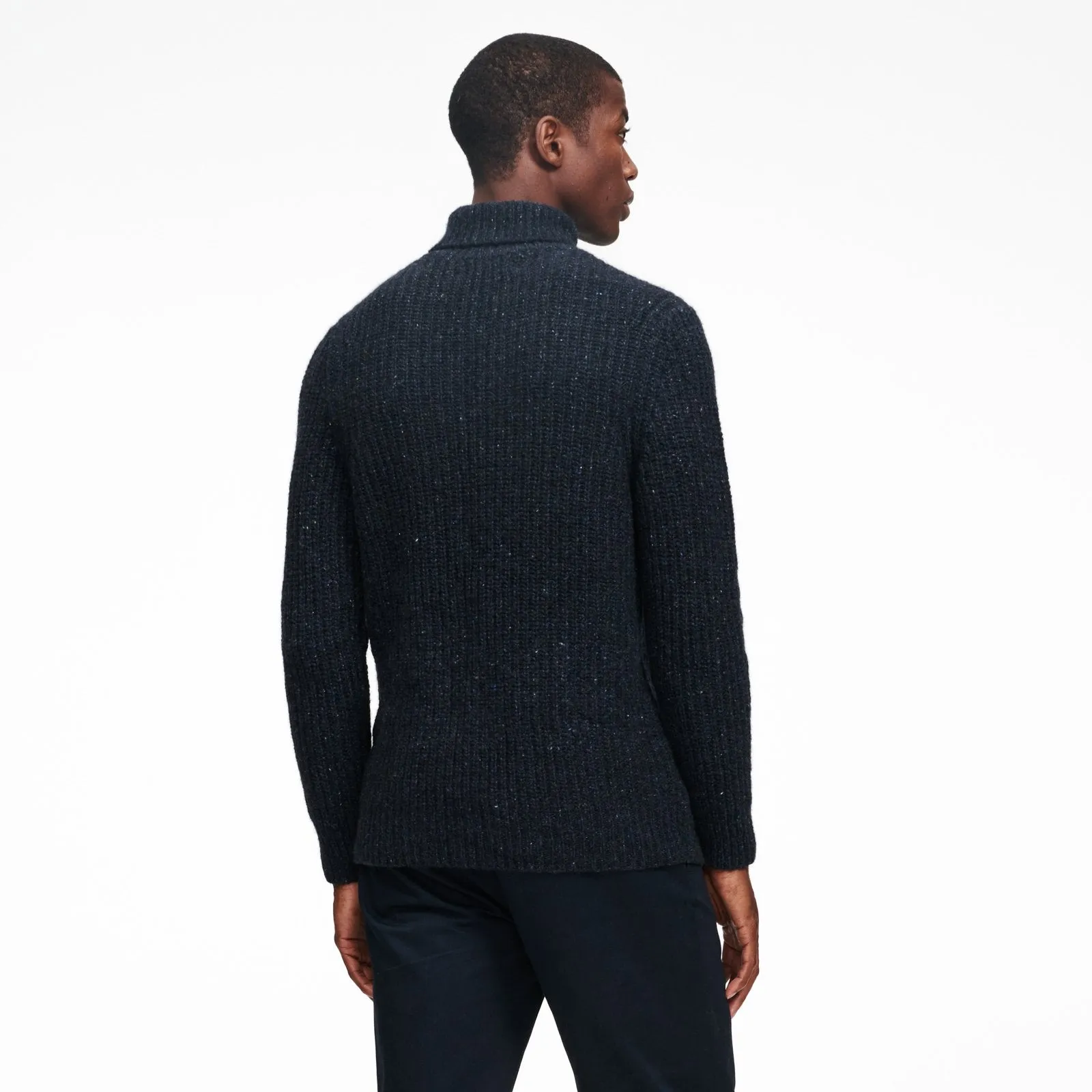 Marled Cashmere Turtleneck Sweater