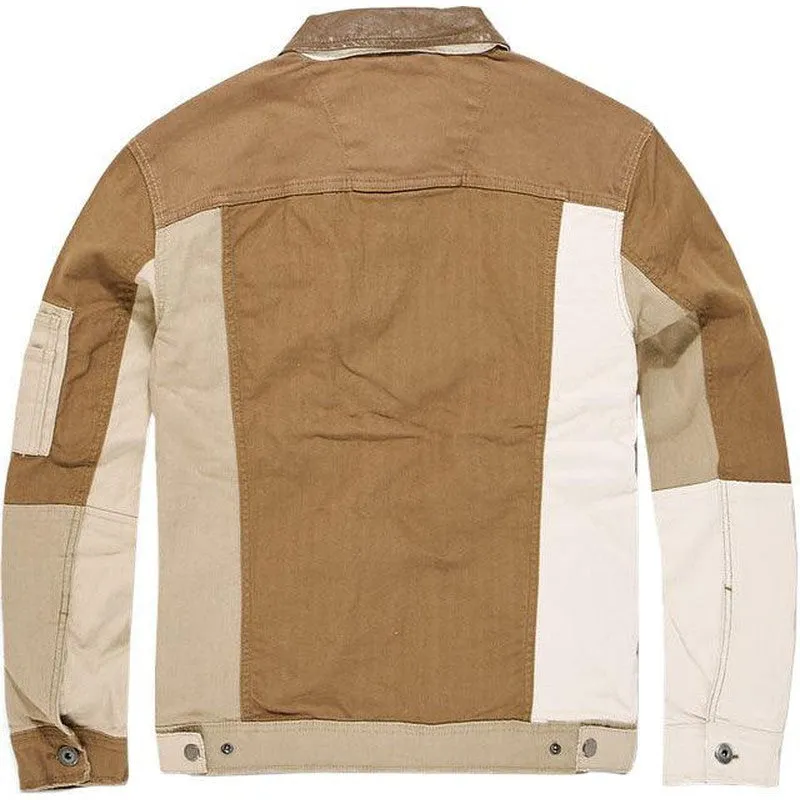 Men's Amarillo Herringbone Trucker Jacket, Desert