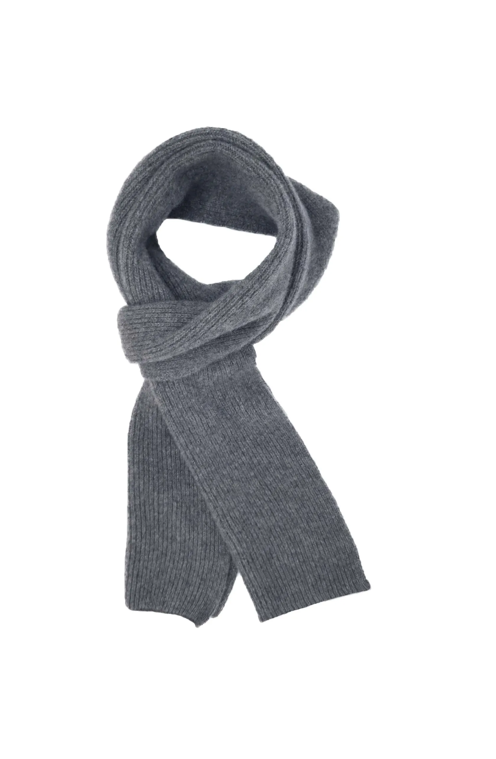 Men's Cashmere Rib Scarf