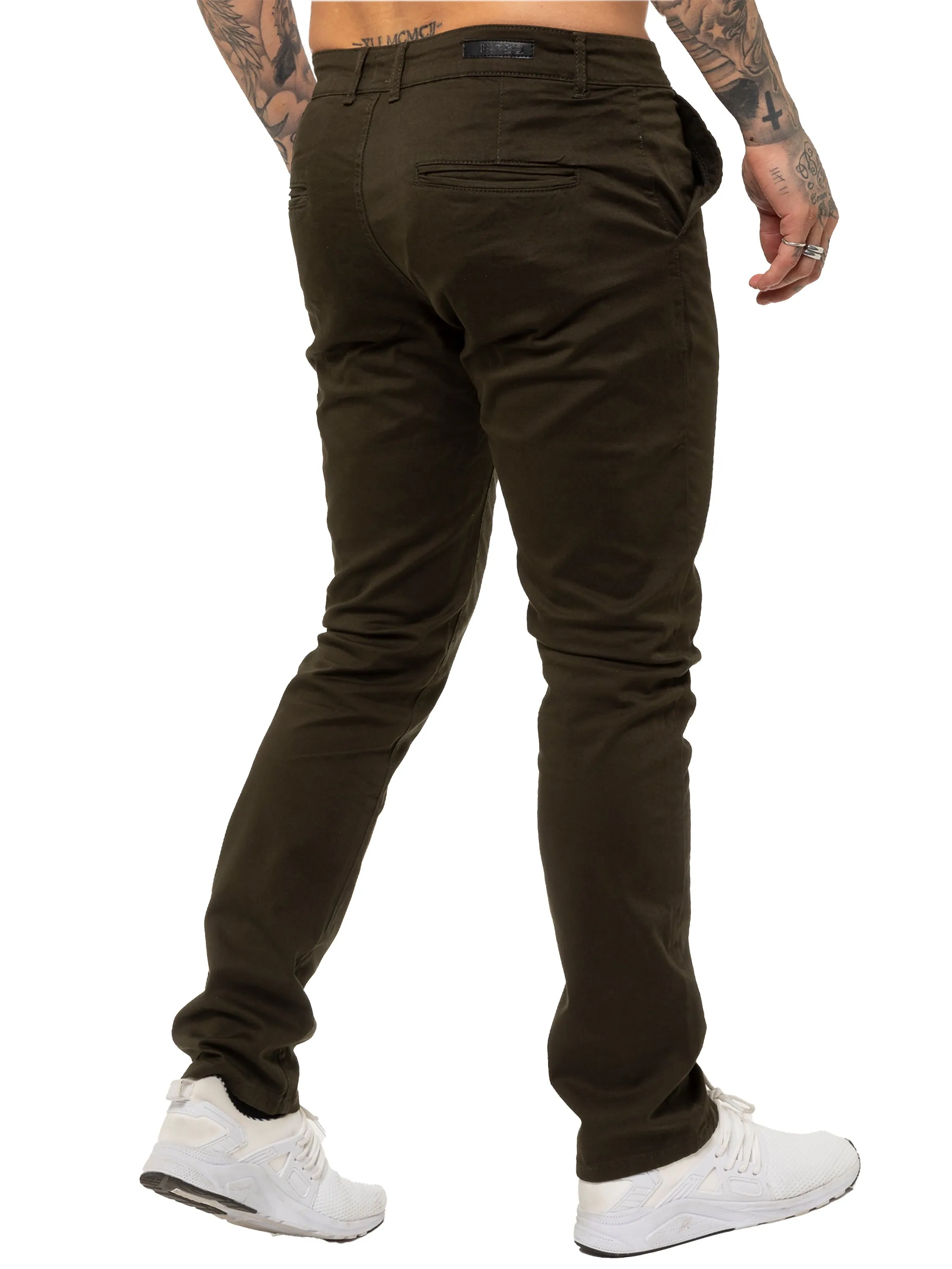 Mens Chinos Slim Fit Stretch Jeans | Enzo Designer Menswear