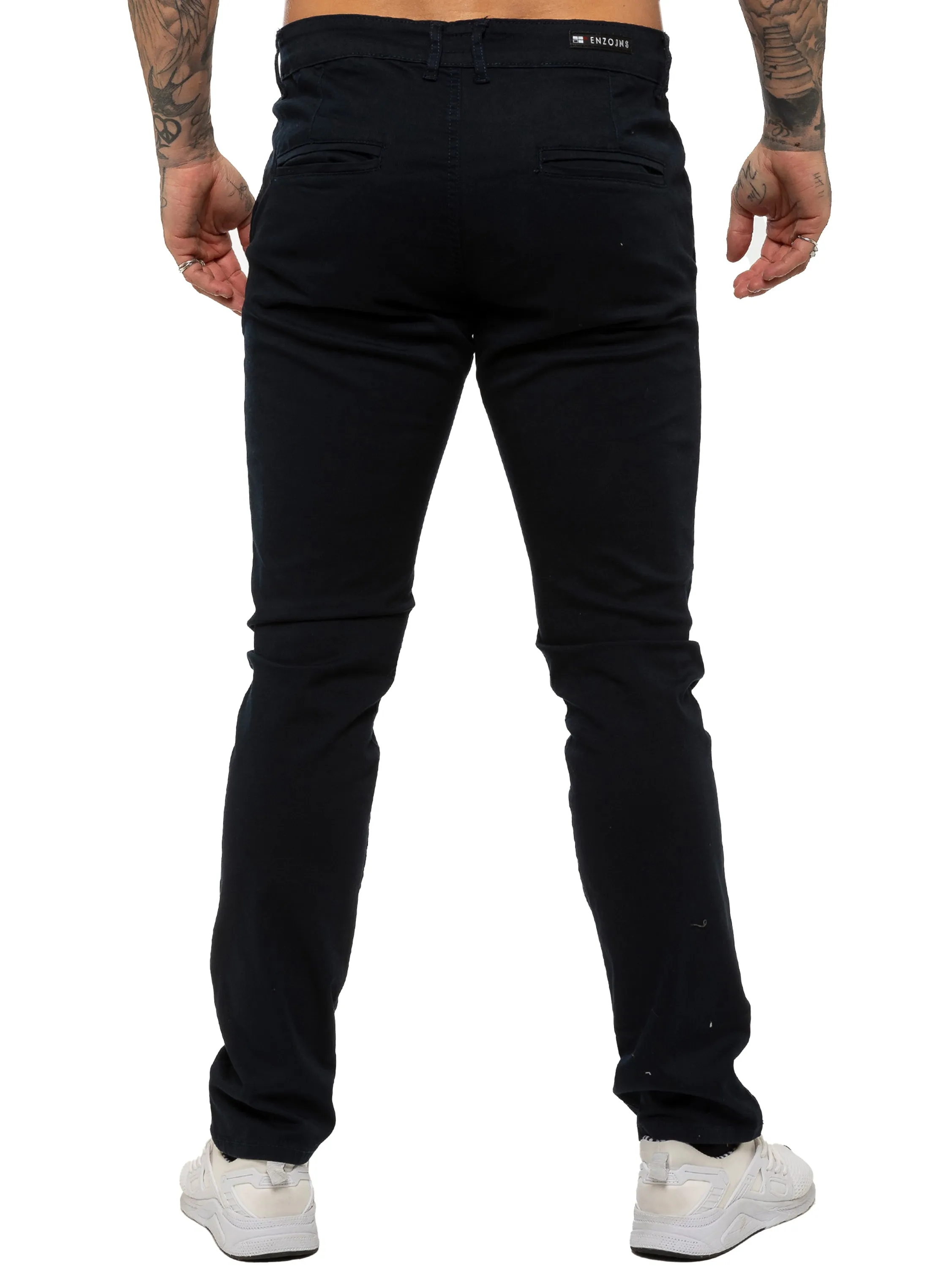 Mens Chinos Slim Fit Stretch Jeans | Enzo Designer Menswear