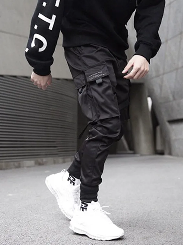 Men's Drawstring Tapered Cargo Pants