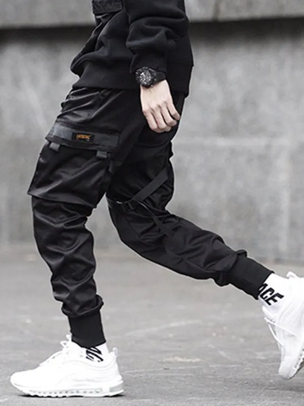 Men's Drawstring Tapered Cargo Pants