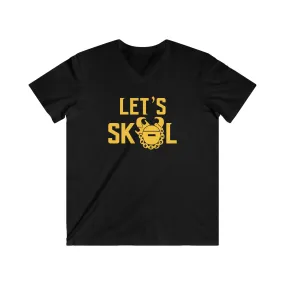 Men's Fitted V-Neck Short Sleeve - Let's go!