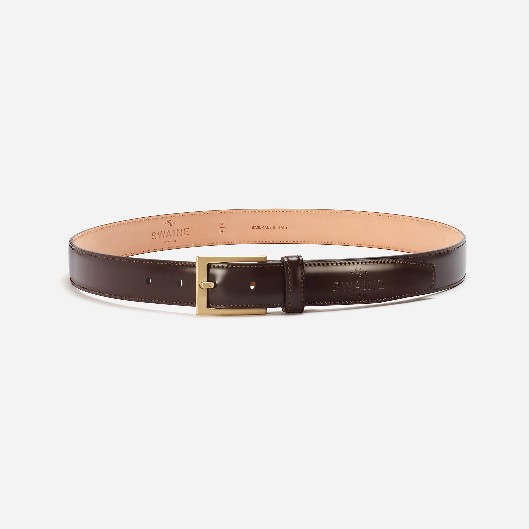 Men's Leather Belt - Brown