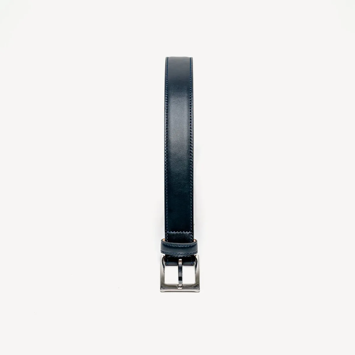 Men's Leather Belt - Navy