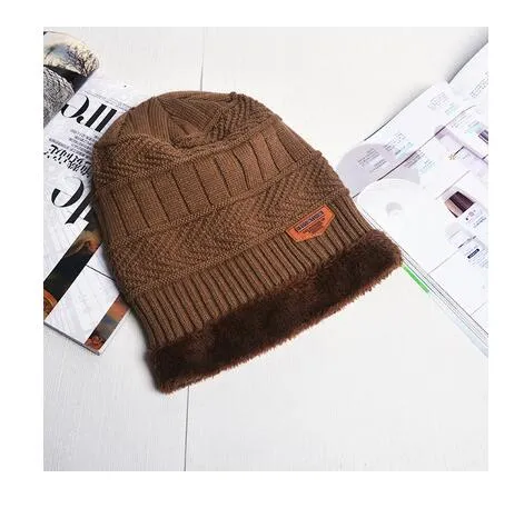 Men's Neck Warmer and Winter Knit Hat Set