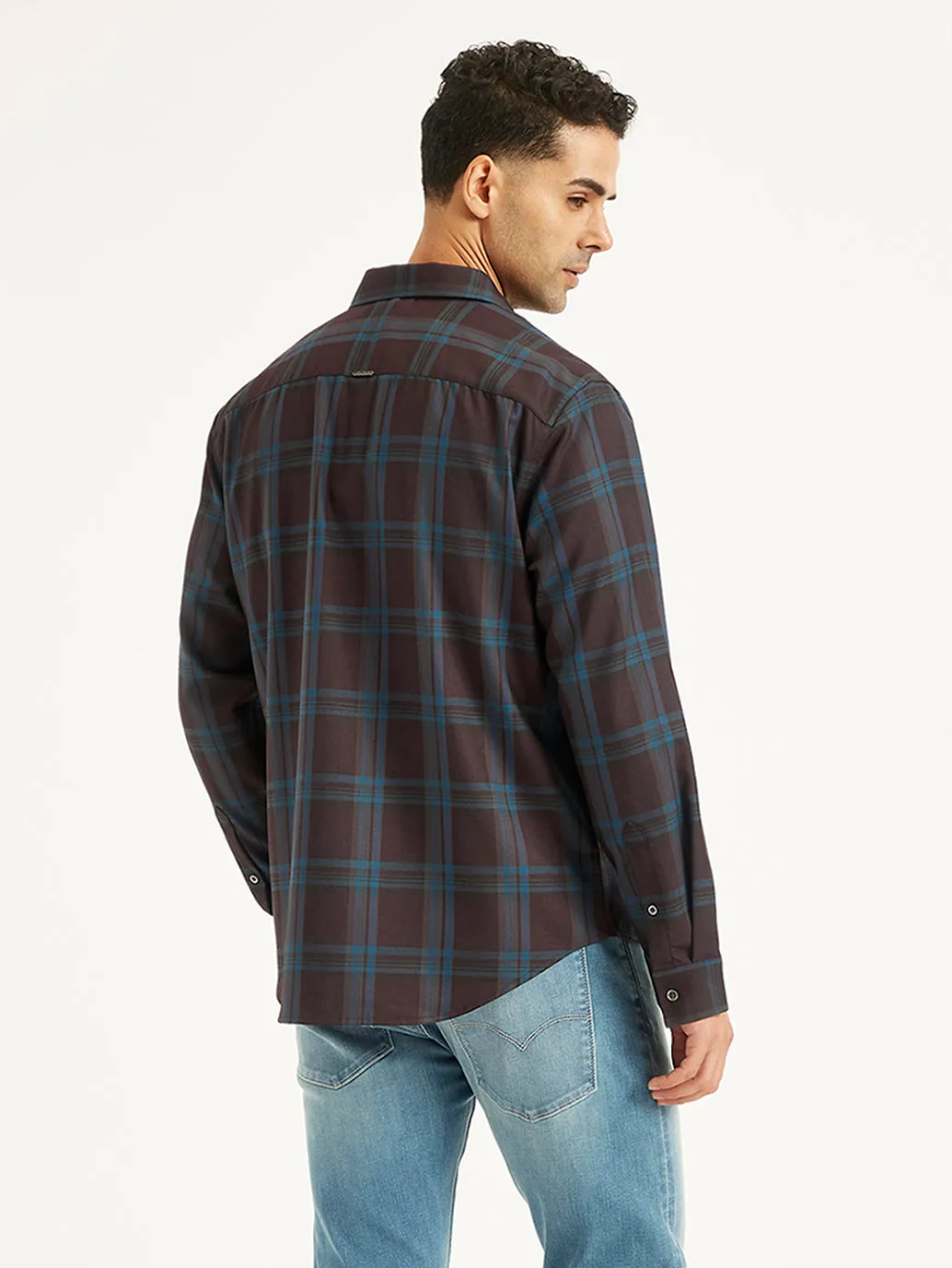 Men's Plaid Slim Fit Shirt