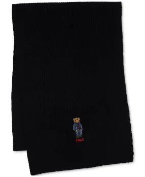 Men's plain denim scarf with bear Polo Ralph Lauren