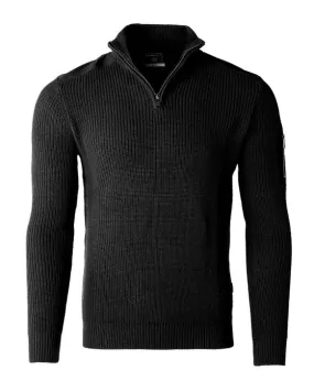 Mens Quarter Zip Up Mock Turtle Neck Sweater