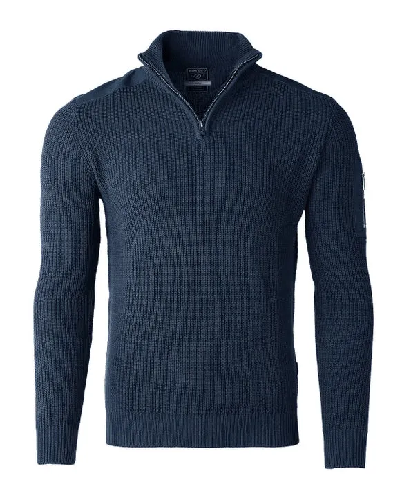 Mens Quarter Zip Up Mock Turtle Neck Sweater