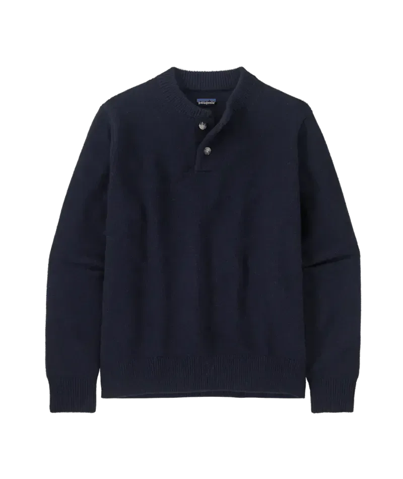 Men's Recycled Wool-Blend Buttoned Sweater