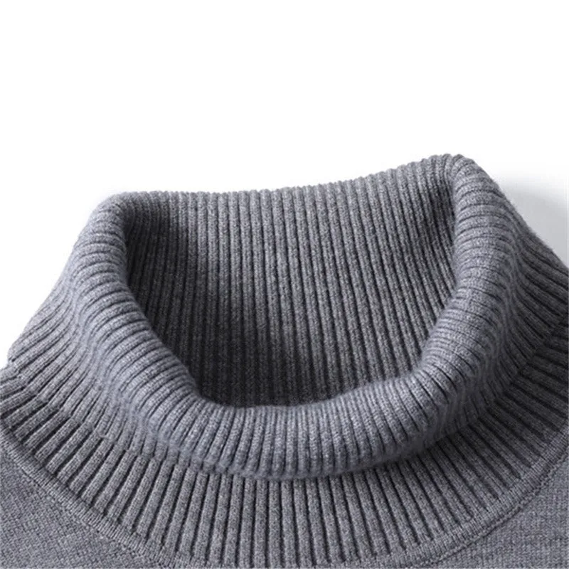 Men's Solid Color Slim Fit Rayon Blend Turtleneck Sweatshirt (11 colors)