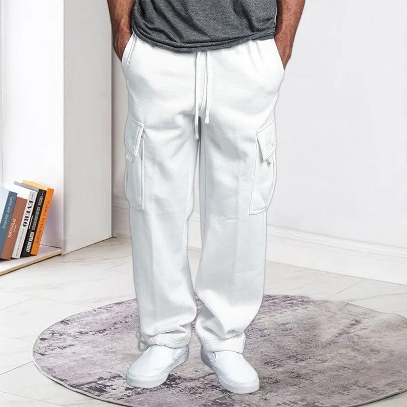 Men's Straight Cargo Pants Trousers