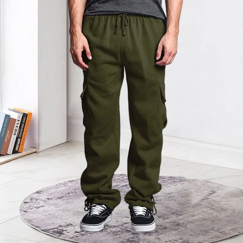 Men's Straight Cargo Pants Trousers