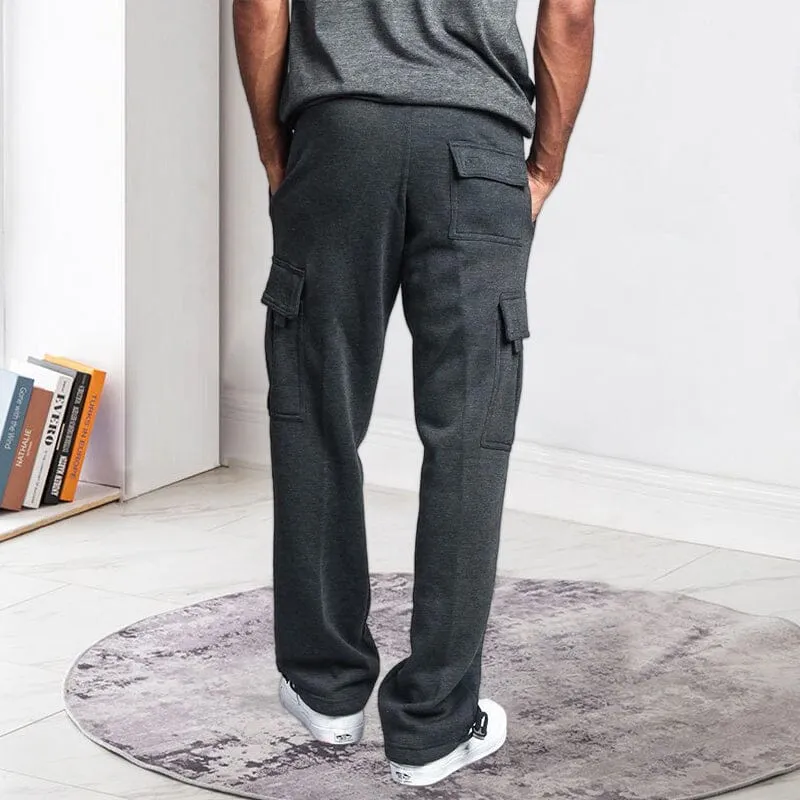 Men's Straight Cargo Pants Trousers